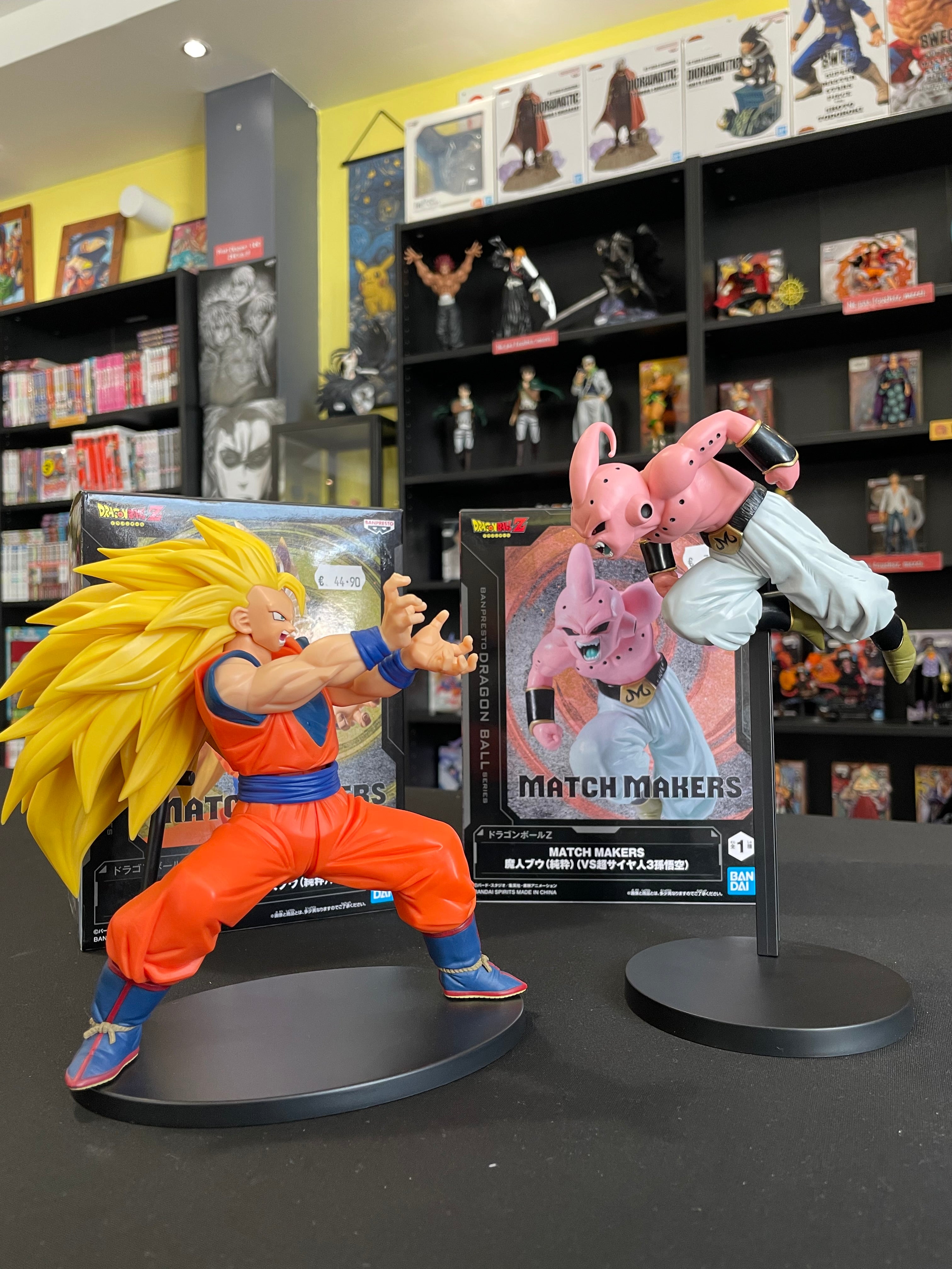 Figurines Goku Super Saiyan 3 & Majin Buu – Dragon Ball Z – Match Makers – Banpresto