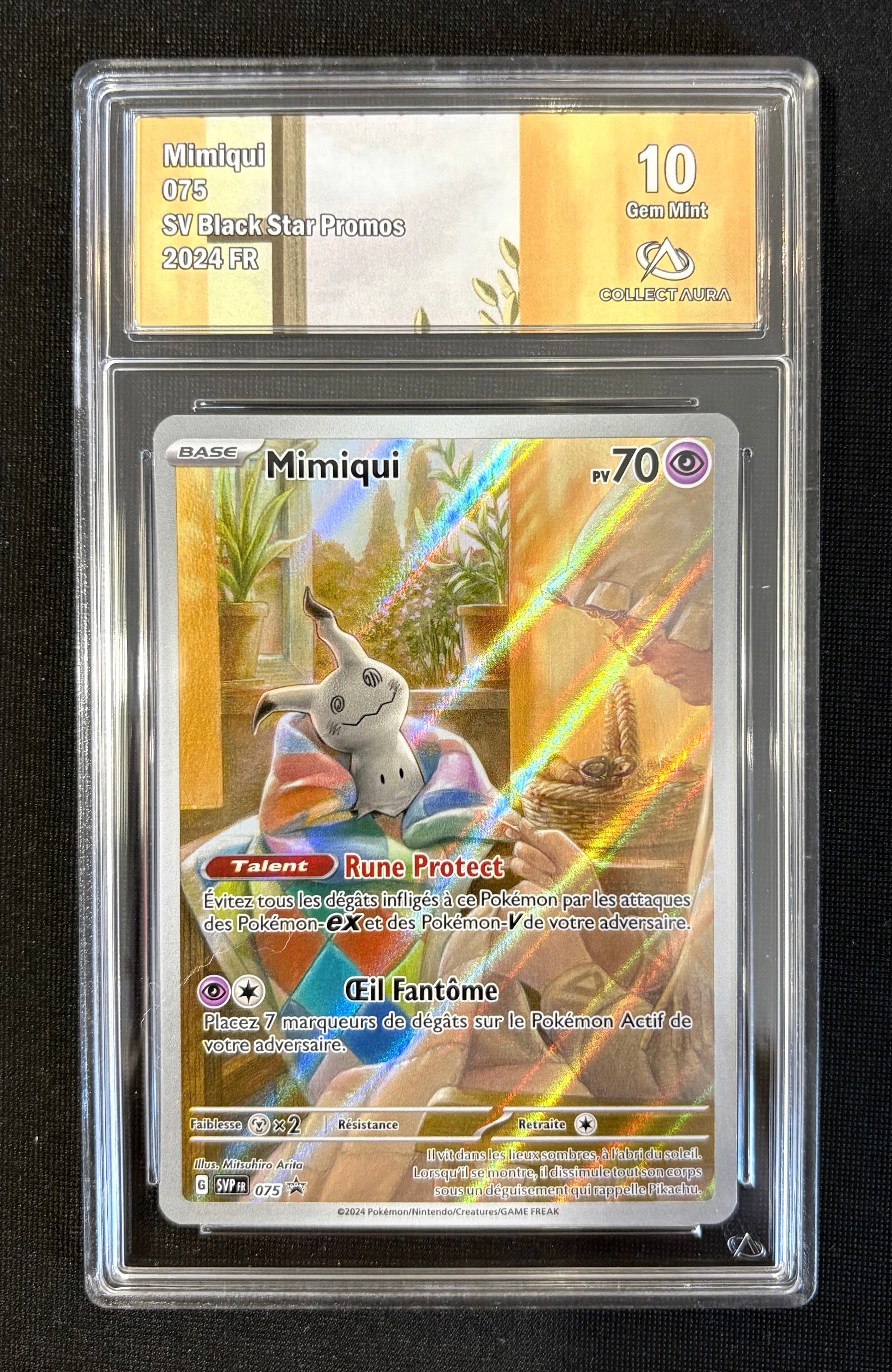 Mimiqui 075 – Grade 10 Gem Mint – SV Black Star Promos (FR)