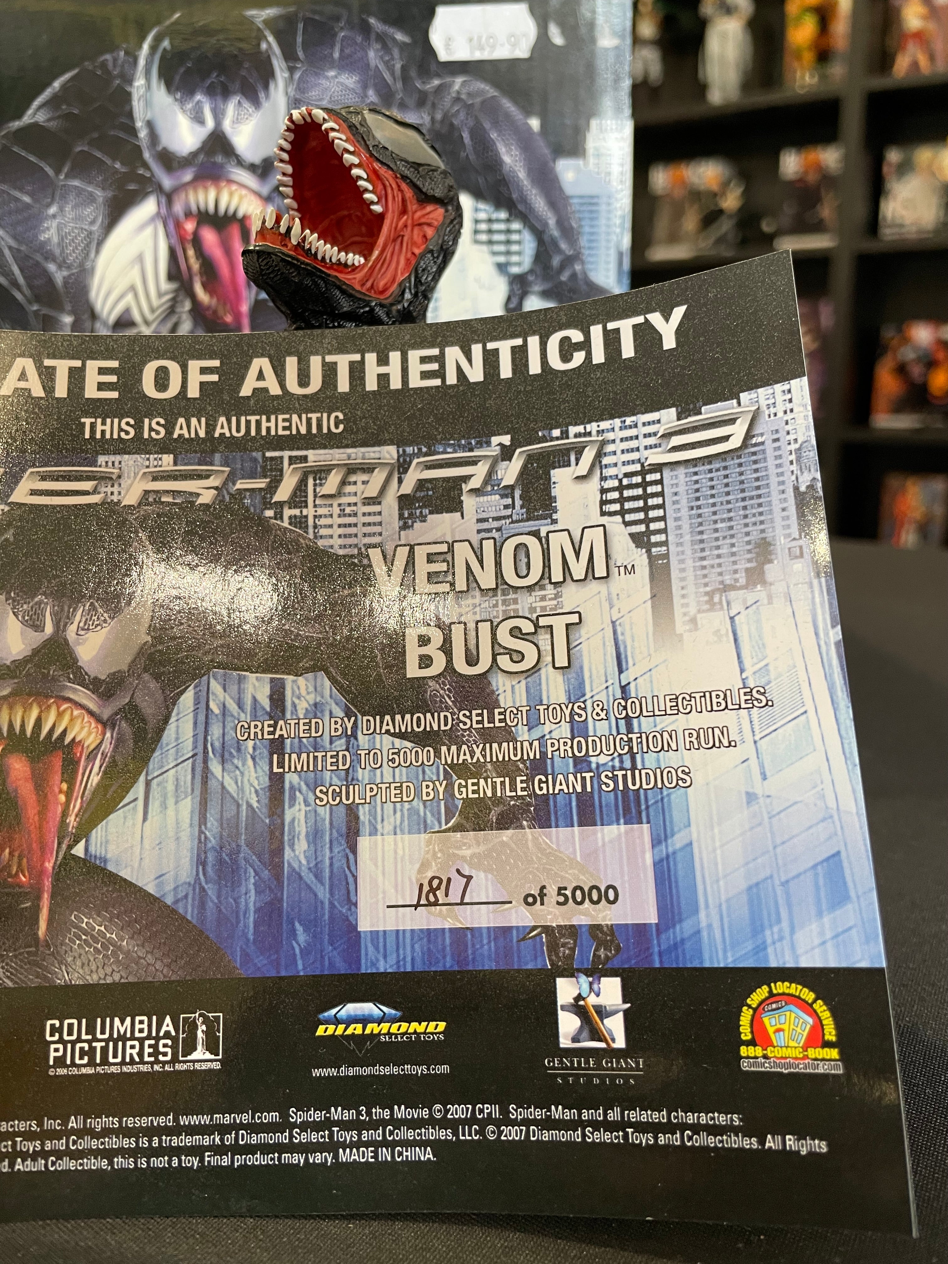 Statue Venom – Spider-Man – Marvel – Édition Collector avec Certificat